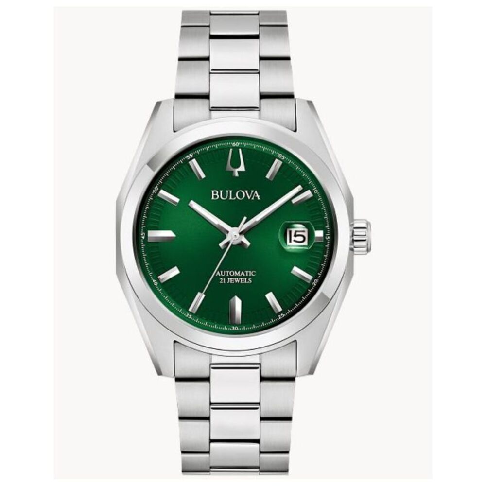 Bulova Men's Surveyor Green Dial Watch - 96B429